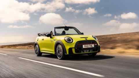 The latest convertible model of the new Mini