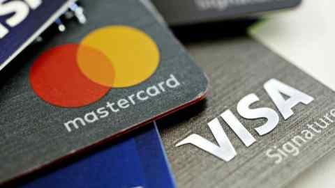Mastercard and Visa cards