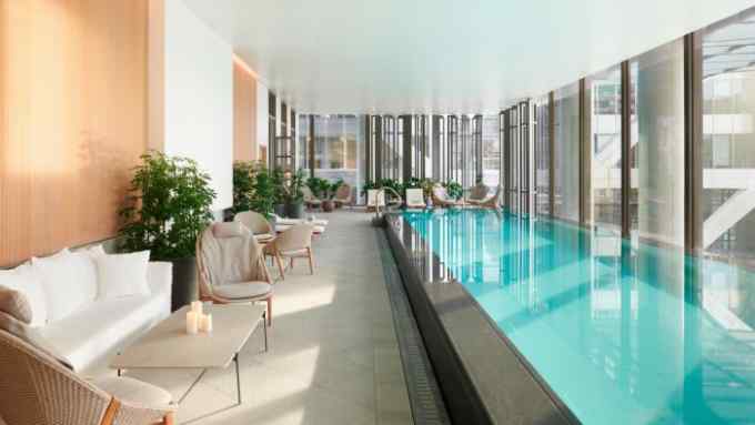 The pool at Pan Pacific London