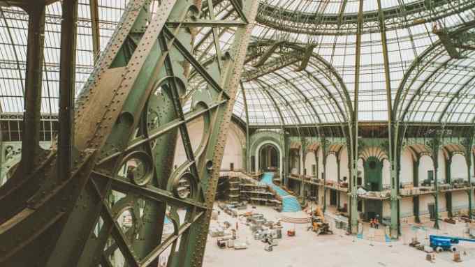 The nave of the Grand Palais in the 8th arrondissement of Paris