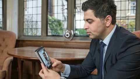 Waheed Arian on a live telemedicine link from Cambridge university in the UK to a doctor in Afghanistan