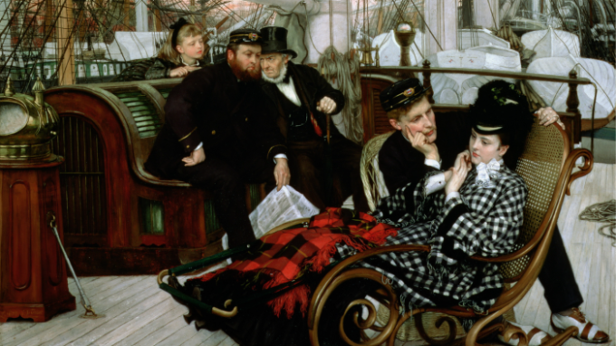 The Last Evening, a painting by Tissot