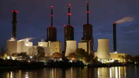 The Heizkraftwerk Lichterfelde natural gas-fired power plant in Berlin, Germany