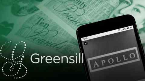 US private equity group Apollo has made a $59.5m cash offer for Greensill’s intellectual property and IT systems