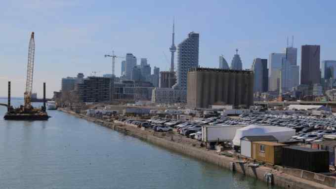 The downtown skyline of Toronto