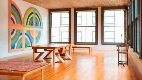4th floor of the Judd Foundation in New York showing works by Donald Judd