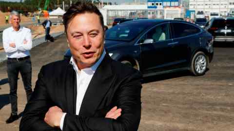 Elon Musk, chief executive of Tesla, will see his company join the S&P 500 next week