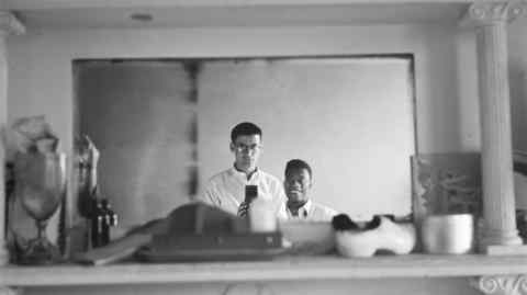 Richard Avedon and James Baldwin in Harlem, 15 October 1946
