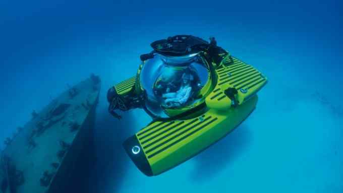 The author and pilot Dmitry Tomashov dive in a Triton 3300/3 submarine based off the U Boat Navigator