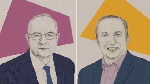 Illustration of Martin Wolf and Larry Summers