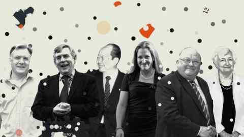Ed Balls; Gordon Brown; Kiichi Miyazawa; Chrystia Freeland; Jean-Luc Dehaene; Janet Yellen