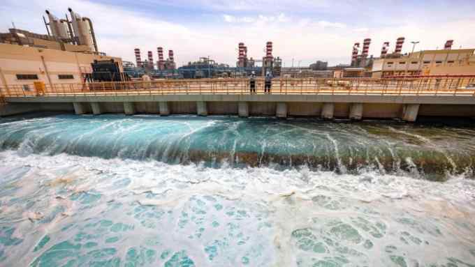 The Ras al-Khair water desalination plant in Saudi Arabia