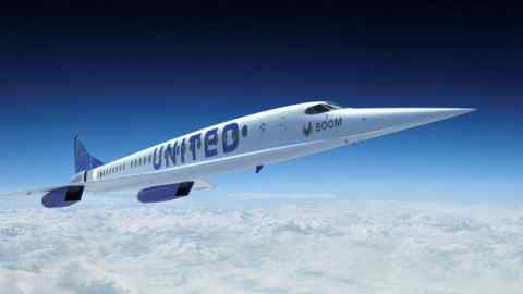 Artist impression of the supersonic jet that United Airlines has ordered from Denver start-up Boom Supersonic. The jet is expected to be able to fly at Mach 1.7 or 1.7 times the speed of sound