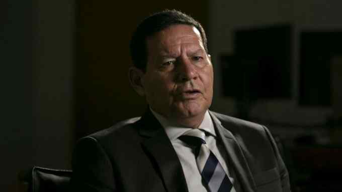 Hamilton Mourão says legalising mining will help protect the rainforest